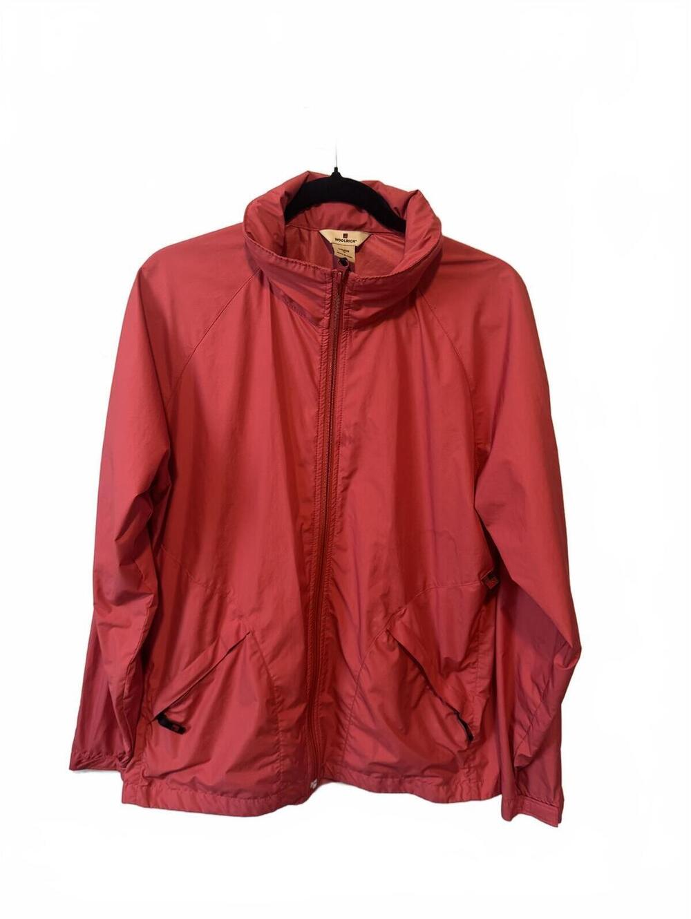 WOOLRICH | Windbreaker Rain Jacket Size M Soft Ruby Red